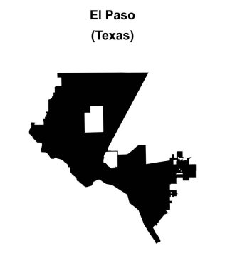 El Paso (Texas) boş ana hat haritası