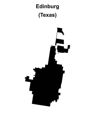 Edinburg (Texas) boş ana hat haritası