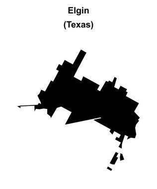 Elgin (Texas) boş ana hat haritası