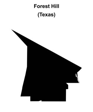 Forest Hill (Texas) boş ana hat haritası