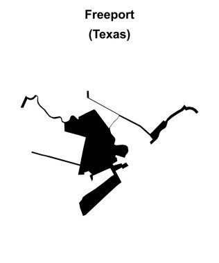 Freeport (Texas) boş ana hat haritası