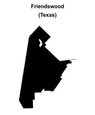 Friendswood (Texas) boş ana hat haritası