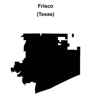 Frisco (Texas) boş ana hat haritası
