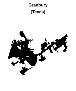 Granbury (Texas) boş ana hat haritası