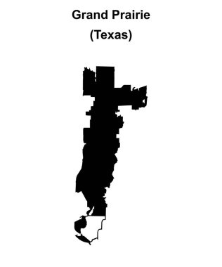 Grand Prairie (Texas) boş ana hat haritası