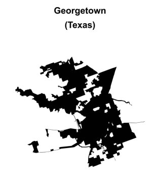 Georgetown (Texas) boş ana hat haritası