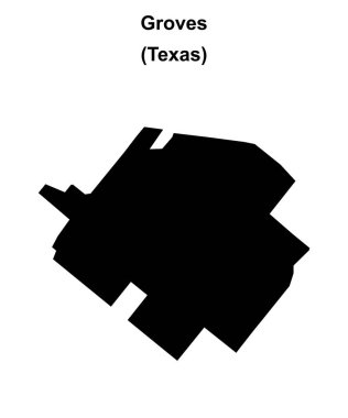 Groves (Texas) boş ana hat haritası