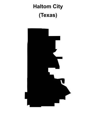 Haltom Şehri (Texas) boş ana hat haritası