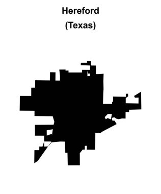 Hereford (Texas) boş ana hat haritası