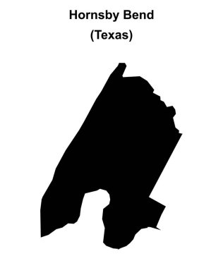 Hornsby Bend (Texas) boş ana hat haritası