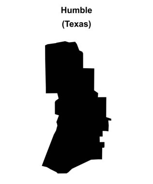 Mütevazı (Texas) boş ana hat haritası