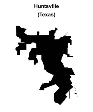 Huntsville (Texas) boş ana hat haritası