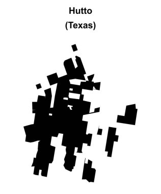 Hutto (Texas) boş ana hat haritası