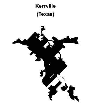 Kerrville (Texas) boş ana hat haritası