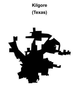 Kilgore (Texas) boş ana hat haritası