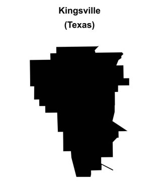 Kingsville (Texas) boş ana hat haritası