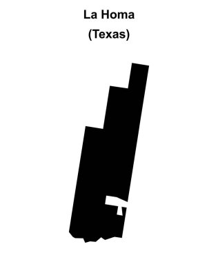 La Homa (Texas) boş ana hat haritası