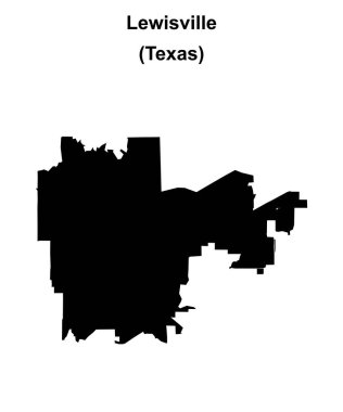 Lewisville (Texas) boş ana hat haritası