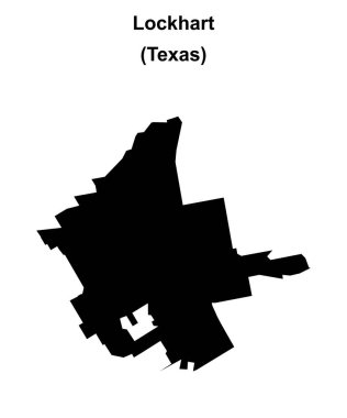 Lockhart (Texas) boş ana hat haritası
