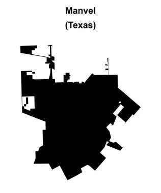 Manvel (Texas) boş ana hat haritası