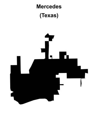 Mercedes (Texas) boş ana hat haritası