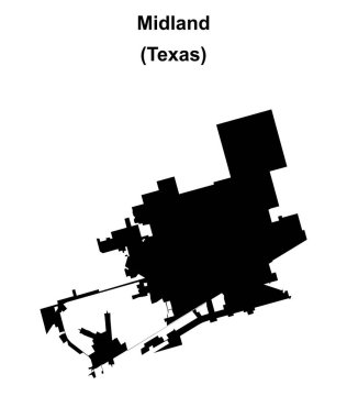 Midland (Texas) boş ana hat haritası