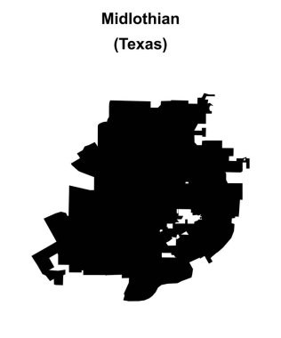 Midlothian (Texas) boş ana hat haritası