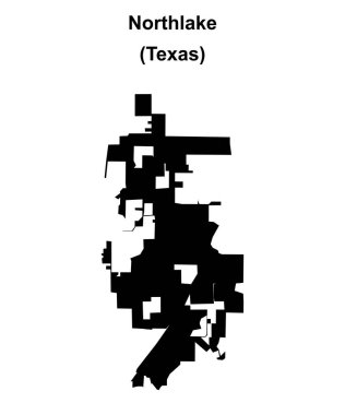 Northlake (Texas) boş ana hat haritası