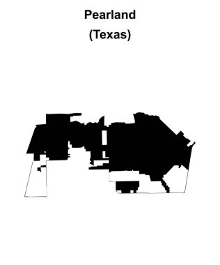 Pearland (Texas) boş ana hat haritası