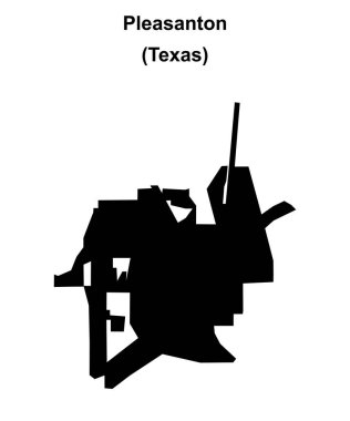 Pleasanton (Texas) boş ana hat haritası