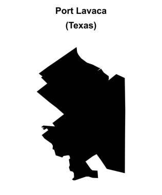 Port Lavaca (Texas) boş ana hat haritası