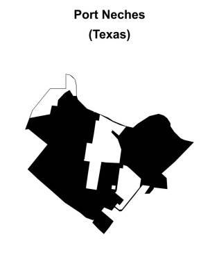 Port Neches (Texas) boş ana hat haritası