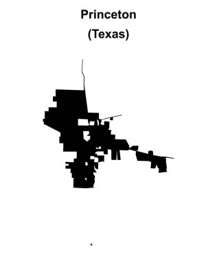 Princeton (Texas) boş ana hat haritası