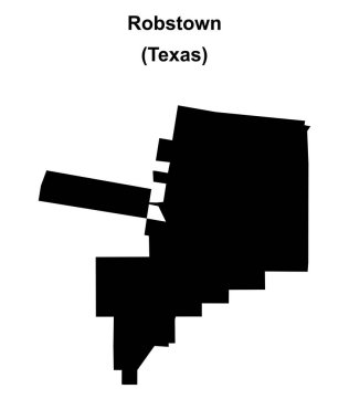 Robstown (Texas) boş ana hat haritası
