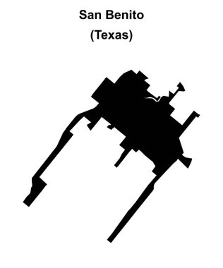 San Benito (Texas) boş ana hat haritası
