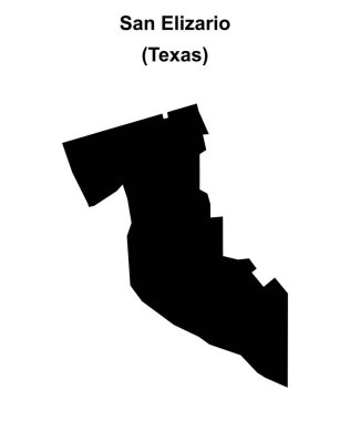 San Elizario (Texas) boş ana hat haritası