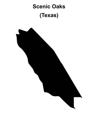 Sahne Meşeleri (Texas) boş ana hat haritası