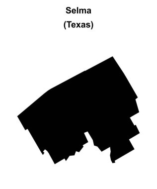 Selma (Texas) boş dış hat haritası