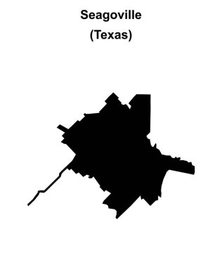 Seagoville (Texas) boş ana hat haritası