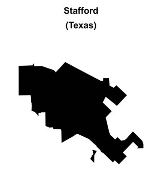 Stafford (Texas) boş ana hat haritası