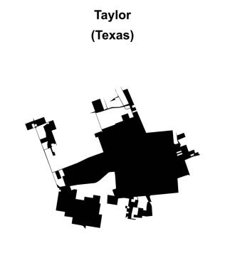 Taylor (Texas) boş ana hat haritası