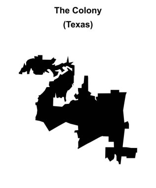 Koloni (Texas) boş ana hat haritası