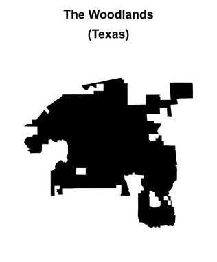 Ormanlık (Texas) boş ana hat haritası