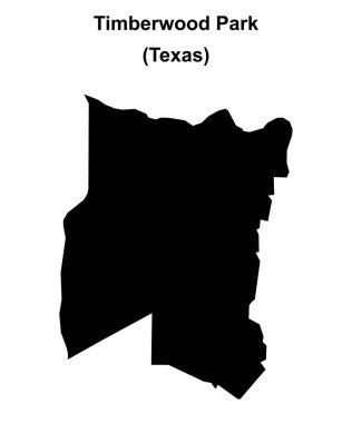 Timberwood Park (Texas) boş ana hat haritası