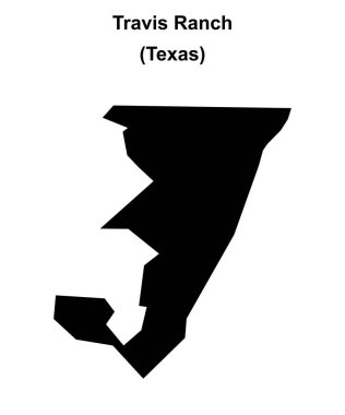 Travis Ranch (Texas) boş ana hat haritası