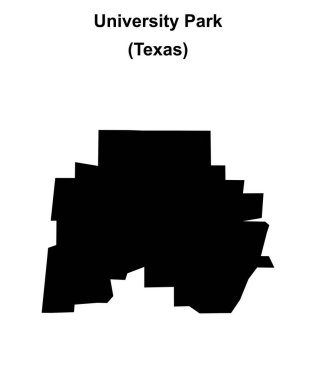 Üniversite Parkı (Texas) boş ana hat haritası