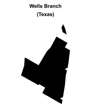 Wells Şubesi (Texas) boş ana hat haritası