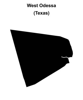 Batı Odessa (Texas) boş ana hat haritası