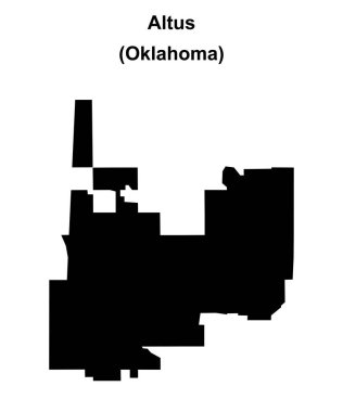 Altus (Oklahoma) boş ana hat haritası