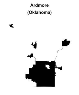 Ardmore (Oklahoma) boş ana hat haritası